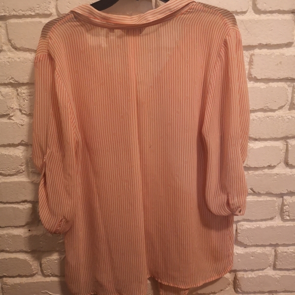 Red striped blouse - Picture 4 of 4